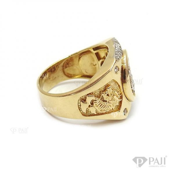 Nhẫn nam vàng tây đeo thời trang, đẳng cấp và mạnh mẽ, rất được phái mạnh ưa chuộng