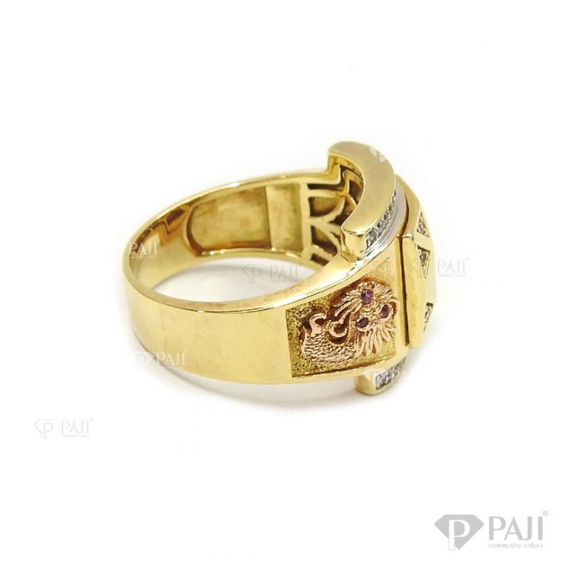 Nhẫn nam vàng tây tôn lên sự sang trọng, mạnh mẽ và thời trang, là sản phẩm rất được ưa chuộng