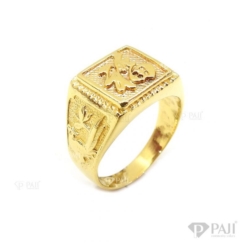 Nhẫn vàng tây 10k chữ phúc chế tác đẹp, chất lượng vàng đảm bảo, rất được phái mạnh ưa chuộng
